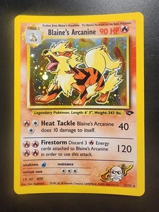 Blaine's Arcanine Holo Raro Gimnasio Desafío 001/132 LP-NM - Imagen 1 de 2