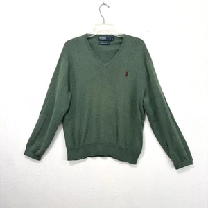 Polo Ralph Lauren Hombres Suéter Grande Verde Preppy Academia Informal Cápsula - Imagen 1 de 8
