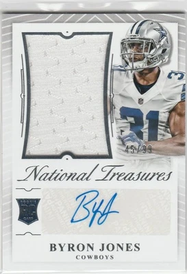 2015 National Treasures Byron Jones RC Jersey Autograph #Rms-Bj - Image 1 of 2