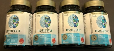 Neuriva Brain Health Plus 50 gomitas 4 botellas caducan 26/10+ Foto 1 de 2