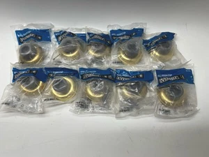 Lot of 10 - Wall Mounted Door Stop - Solid Brass Commercial Grade - Picture 1 of 2