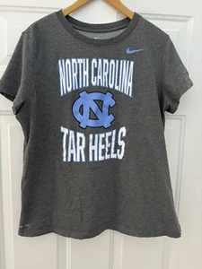UNC  North Carolina Tar Heels Women's Gray Nike Dri-Fit T-Shirt - Size XL - Picture 1 of 3