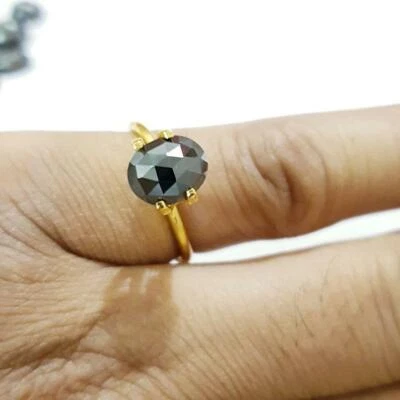 Spinell Ring Diamantschliff Unisex 925 Silber Edelstein Ring für Herren - Bild 1 von 4