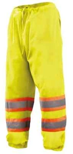 Pantalones de malla bicolor de alta visibilidad OCCUNOMIX Clase E - ECO-TEM2T, amarillo, nuevos sellados - Imagen 1 de 4