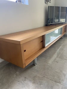 Sideboard Polis By Poliform. Italian Walnut.2750Lx540Hx570H. Great Condition. - Picture 1 of 8