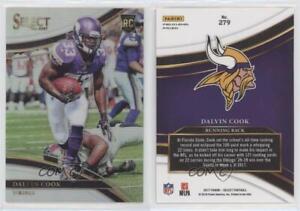 2017 Panini Select Field Level Silver Prizm Dalvin Cook #279 Rookie RC