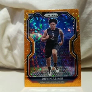 Devin Asiasi 2020 Prizm Football Orange Disco Prizms Rookie Card #370 UCLA - Picture 1 of 2