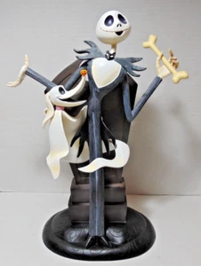 Disney Jack Skellington & Zero Statue 15.5" Tall - Picture 1 of 18