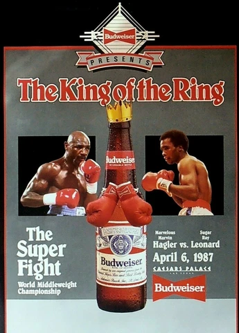 MARVIN HAGLER vs SUGAR RAY LEONARD 8X10 PHOTO BOXING POSTER PICTURE KING OF RING Cover