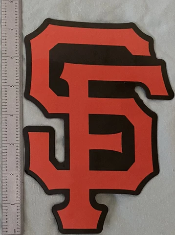 MLB Baseball “SF” San Francisco Giants 7.5” X 5.5” Flexible Logo Frig Magnet Cover