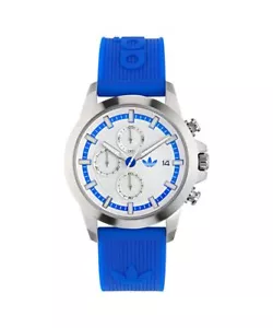 Adidas Originals Blue Unisexs Chronograph Watch Expression Two Chrono AOFH24520 - Picture 1 of 6