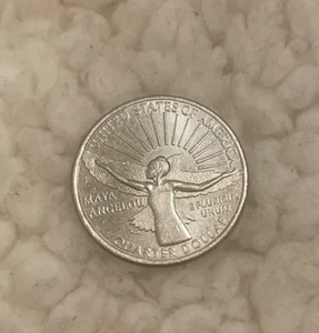 NEW ERROR DISCOVERY 2022 P Maya Angelou Error Quarter! - Picture 1 of 4