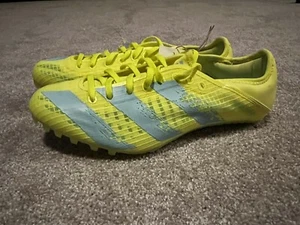 NEW! Adidas Sprintstar Track & Field Sprinting Shoes Solar Yellow FW2237 Size 9 - Picture 1 of 5