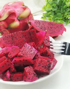 30+ Pcs Dragon Fruit, Red Meat Megalanthus Pitaya Pitahaya Hyloce Fruit Seeds - Picture 1 of 8