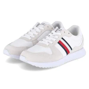Tommy Hilfiger Low Sneaker RUNNER EVO MIX ESS Weiß rutschfest Wechselfußbett - Bild 1 von 7