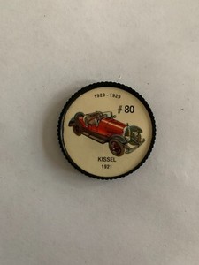 1962 Jell-O History of the Auto Coins #80 Kissel 1921, VINTAGE! (inv.1)