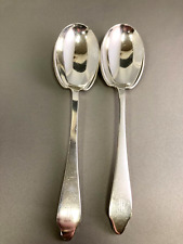 2 Sterling Tiffany Clinton Pattern Solid  Jelly Spoons 7 1/4" McL Mono