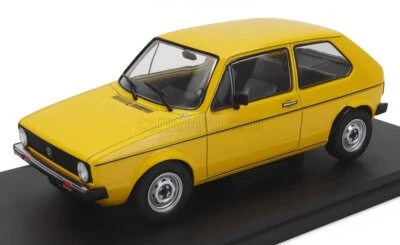 MODELLINO AUTO STATICO DIECAST VOLKSWAGEN CARIBE GOLF MKI 1978 GIALLO SCALA 1/24 - Immagine 1 di 3