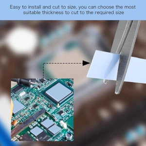 10Pcs M.2 Thermal Pad With 6.0 W/mk Thermal Conductivity Silicone GPU Heat P _ou - Picture 1 of 14