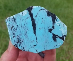 HELLBLAU STABILISIERT KINGMAN TÜRKIS RAU SCHWARZ MATRIX USA 137,3 GRAMM #B12 - Bild 1 von 1