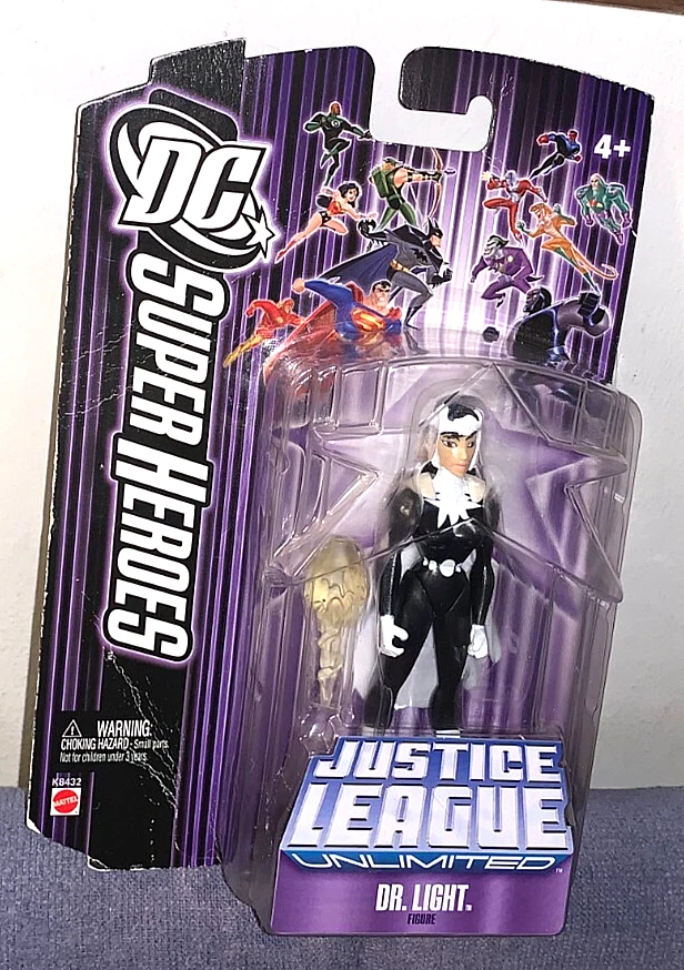 DC SUPER HEROES 2007 LIGA DE LA JUSTICIA ILIMITADA DR.LIGHT FIGURA DE 4" ¡RARA! Difícil de encontrar! Foto 1 de 4