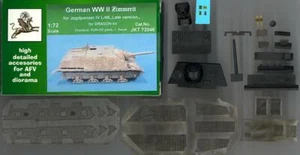 JK Resin 1/72 GERMAN WWII ZIMMERIT for JAGDPANZER IV L/48 Late Resin & PE Set - Picture 1 of 2