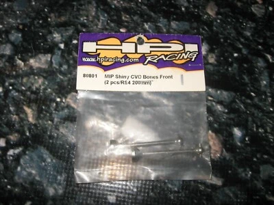 Vintage RC HPI MiP RS4 200 mm CVD Bones Front Steel Chrome Silver (2) 80801 - Image 1 of 2