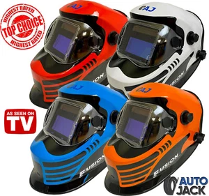 Casco Saldatura Autojack Alimentato Solare con Obiettivo Oscuratore Auto True Colour - Foto 1 di 47