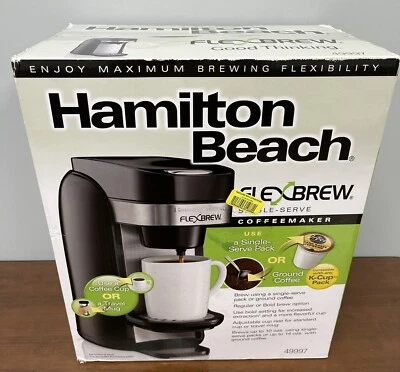 Hamilton Beach FlexBrew Single Serve Coffee Maker Black  Brand New in Box - Image 1 of 4