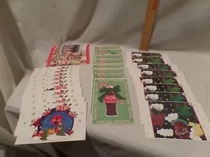 "COCA-COLA" VTG 1998 UNUSED CHRISTMAS CARDS LOT OF 29 BY KIDS BETWEEN 10&15 - Picture 1 of 9