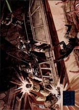 2018 Topps Star Wars Galaxy Blue #69 Above the Sarlacc Boba Fett and Lu ID:13455