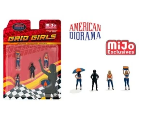 "GRID GIRLS" 5 PC DIECAST FIGURE SET FOR 1/64 SCALE AMERICAN DIORAMA AD2406-3D - Picture 1 of 1