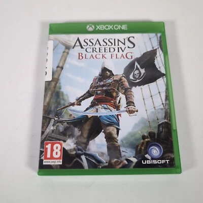 Assassins Creed IV 4 Black Flag Xbox One Video Game Manual PAL - Image 1 of 4