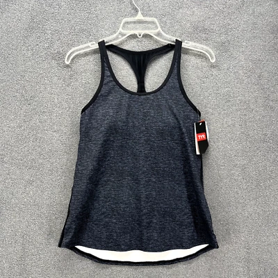 Camiseta sin mangas TYR para mujer pequeña 4 6 negra gris entrenamiento Mantra Taylor espalda deportiva Foto 1 de 4