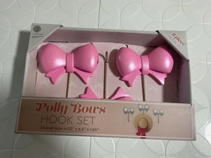 3 piece pink bows hook set coquette decor - Picture 1 of 8