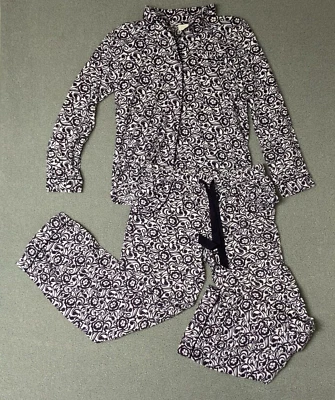 Nordstrom Lingerie floral Pajama Set purple small Loungewear 2 piece 100% cotton - Image 1 of 4