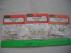 SALE! 3 Stück Du-Bro 924 Micro Servo Mount, RC R/C Flugzeug Flugzeug Boot Auto - Bild 1 von 11