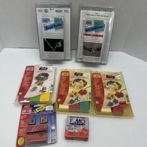 Lot of 2 NEW AMACO Clay Bead Rollers & 5 Fimo pkg Polymer Clay Jewelry Making - Picture 1 of 10
