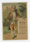 Mr Fancy Cancel Chas Rumpp Leather Goods etc Phila Vintage Ad Card #1362