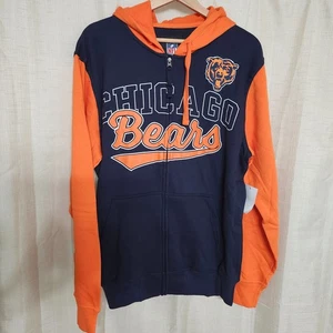 NFL Chicago Bears Hoodie Herren Large Full Zip Sweatshirt Kapuze Neu mit Etikett Neu mit Etikett  - Bild 1 von 6