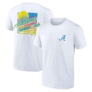 Men's White Alabama Crimson Tide High Hurdles T-Shirt - Picture 1 of 3