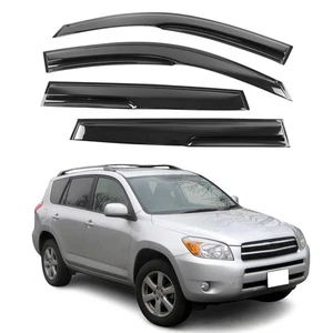 Tape on Window Visor Deflectors, Compatible with 2006-2012 Toyota RAV4 XU40, ... - Picture 1 of 9
