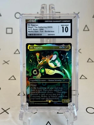 Dr. Eggman / Dr. Robotnik Foil Sonic Secret Lair MTG Magic - CGC 10 Gem Mint - Image 1 of 2