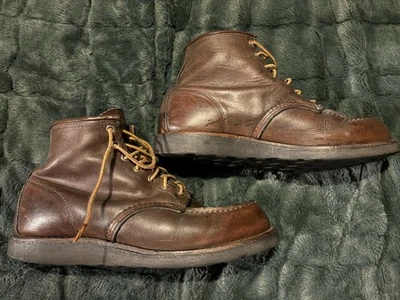 Redwing Red Wing 8886 Tan Brown Leather Derby Boots Shoes Men's UK 9 US 10 EU 43 - Image 1 of 4