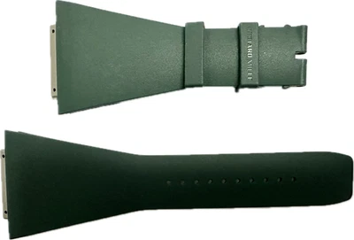 Richard Mille RM 16L Green Rubber Strap Band OEM Genuine New — 第 1/2 张图片