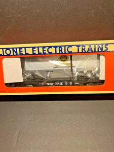 LIONEL O GAUGE ERIE FLATCAR WITH TRAILER #19415 - Picture 1 of 2
