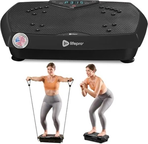 Lifepro 3D Vibration Plate Exercise Machine - Dual Medium, Hexaplate - Black - Picture 1 of 8