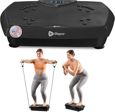 Lifepro 3D Vibration Plate Exercise Machine - Dual Medium, Hexaplate - Black  - Image 1 of 4