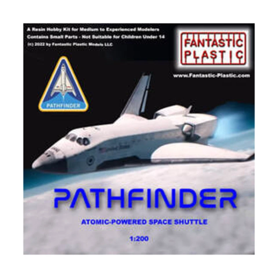 Fantastic Plastic Model Kit Pathfinder Atomic-Powered Space Shuttle New - Image 1 of 1