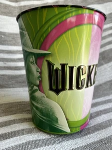 WICKED Movie Glinda Elphaba Popcorn Bucket Tin Cinema Merchandise - Picture 1 of 6